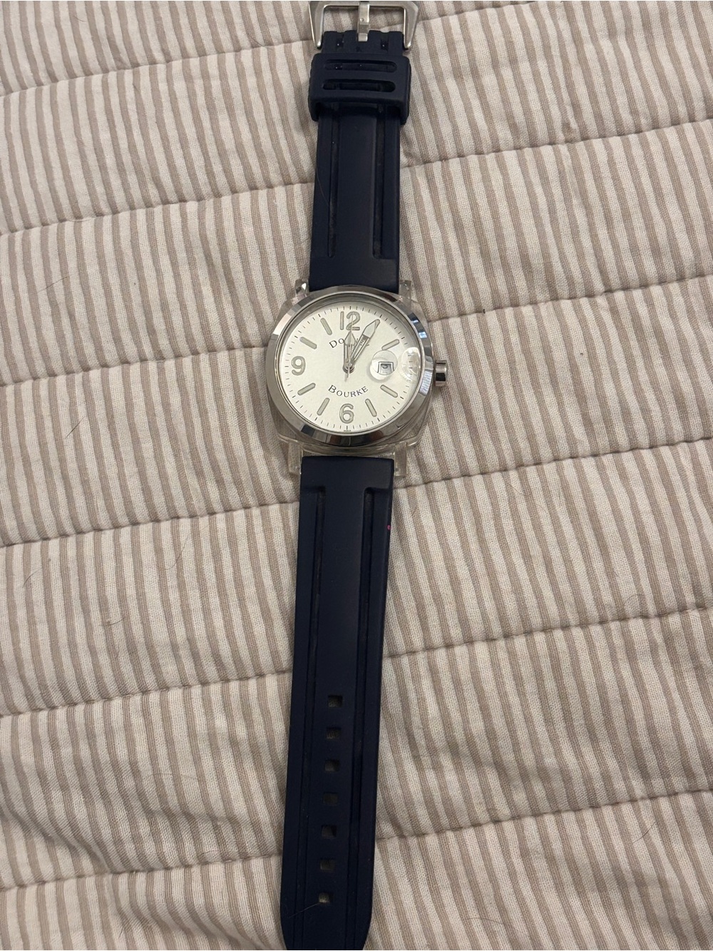 Dooney & Bourke White Dial Navy Strap Sport Watch - Picture 3 of 4